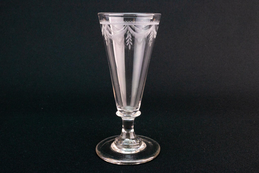 Engraved Port Glass, English circa 1790