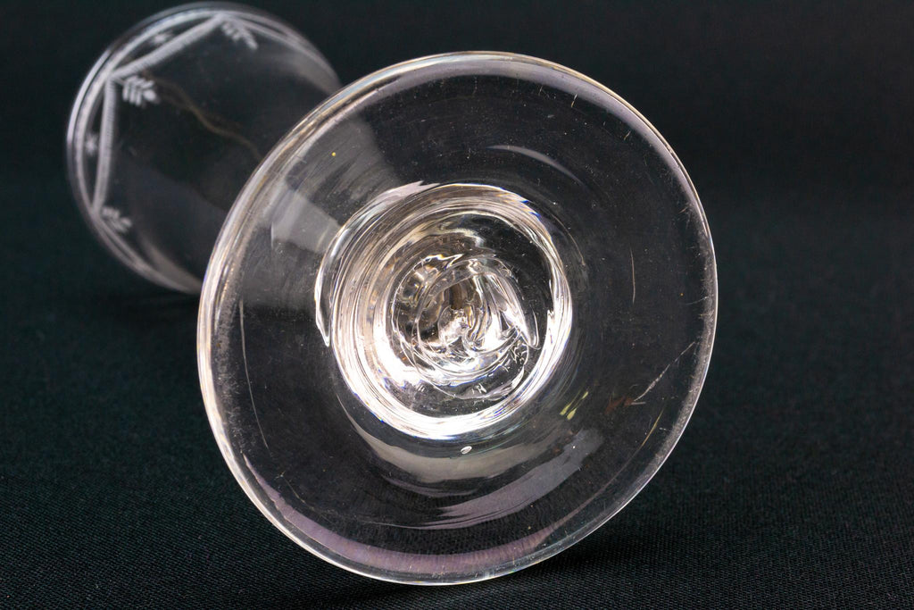 Engraved Port Glass, English circa 1790