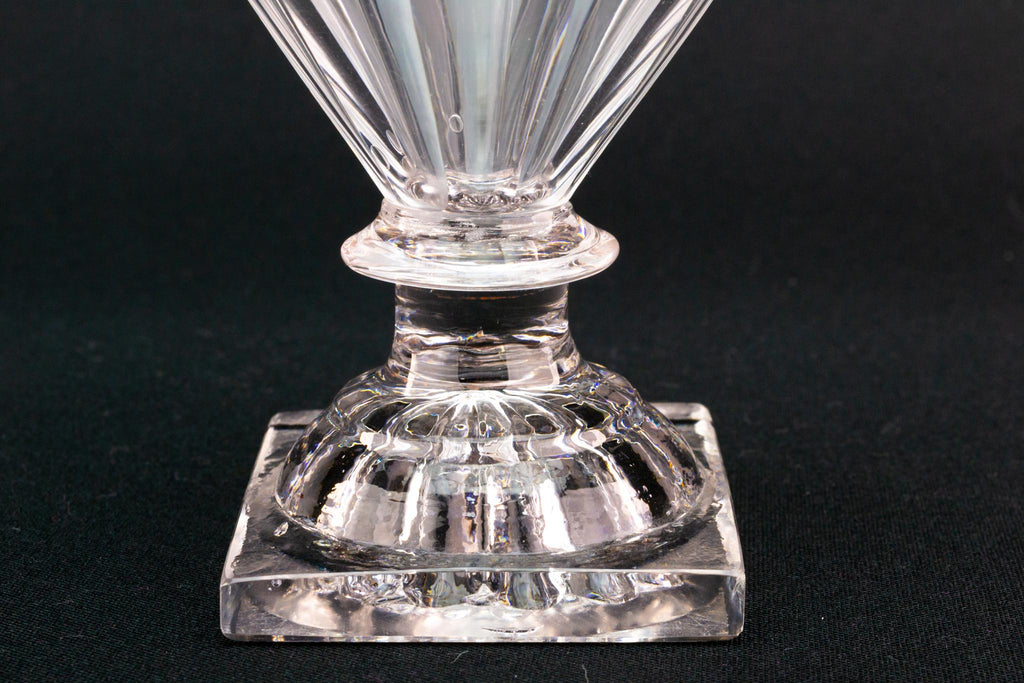 Wine Glass Rummer on a Square Base, English Circa 1780