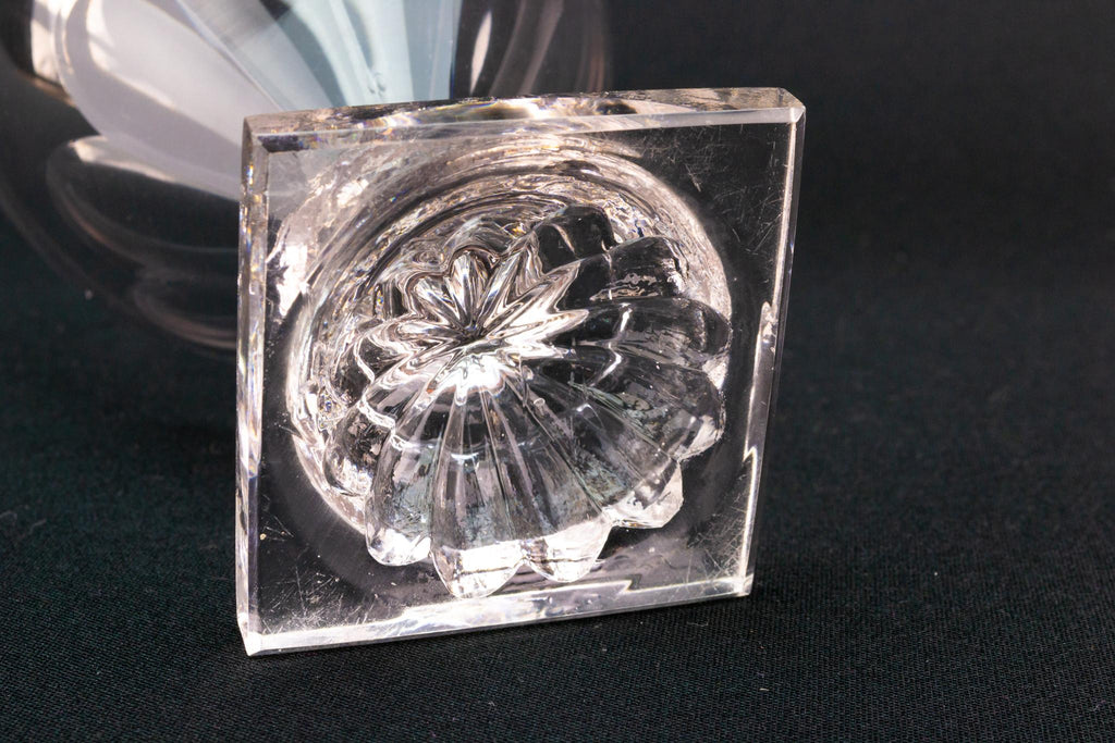 Wine Glass Rummer on a Square Base, English Circa 1780