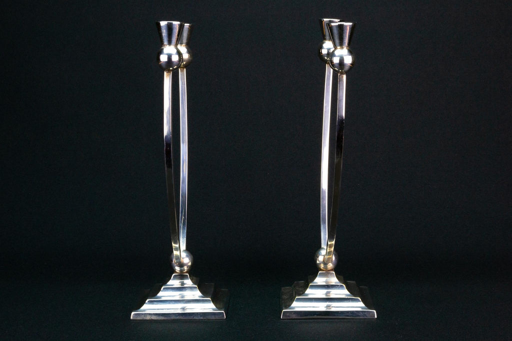 Art Deco Candelabras, English 1930s