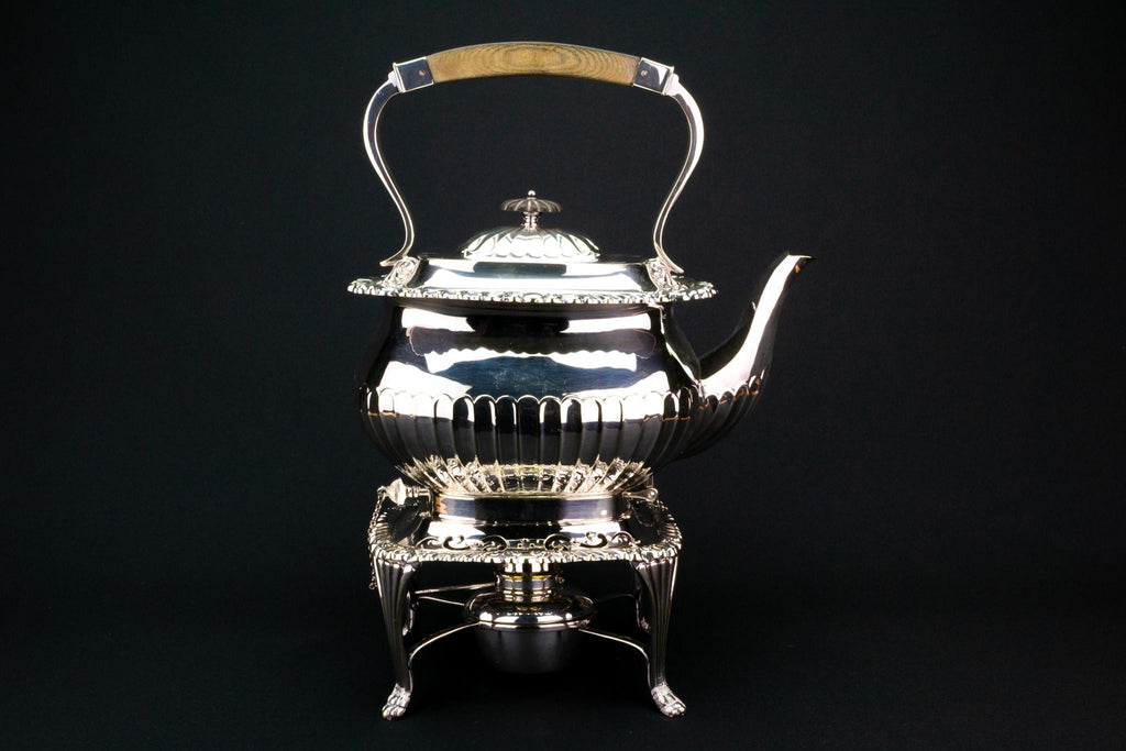 Tea Kettle on a Spirit Stand, English Early 1900s