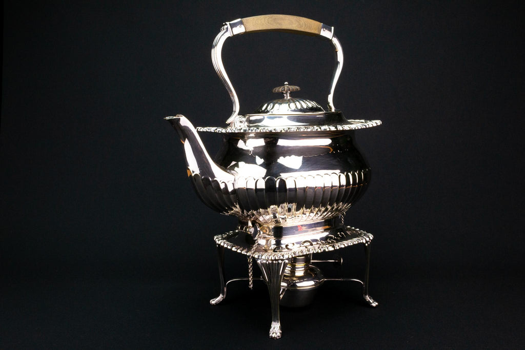 Tea Kettle on a Spirit Stand, English Early 1900s