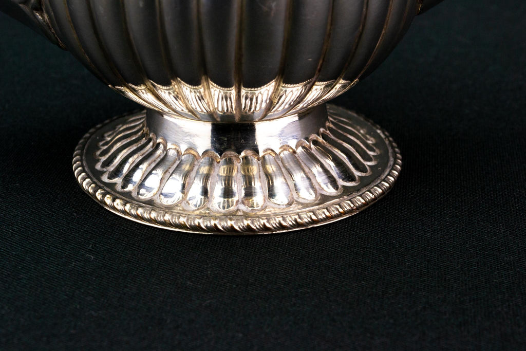 Small Silver Plated Coffee Pot, English Circa 1900