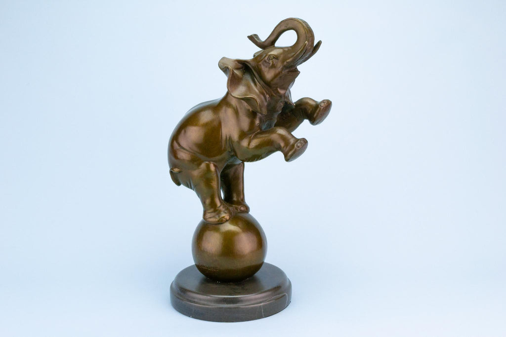Art Deco Elephant Bronze Sculpture