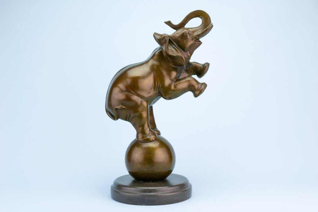 Art Deco Elephant Bronze Sculpture