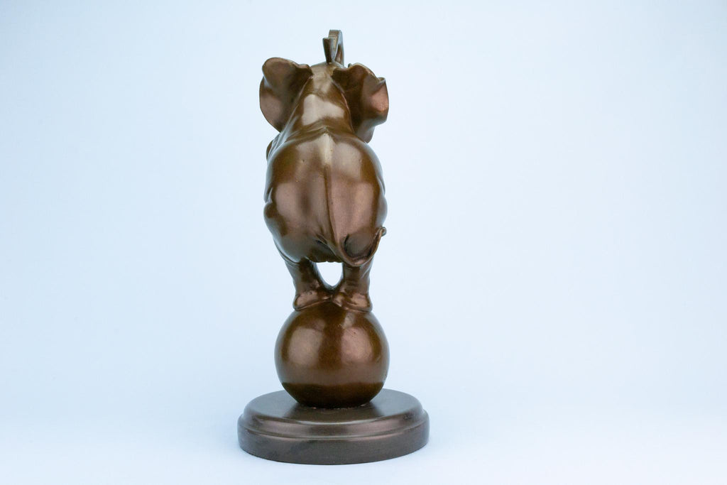 Art Deco Elephant Bronze Sculpture