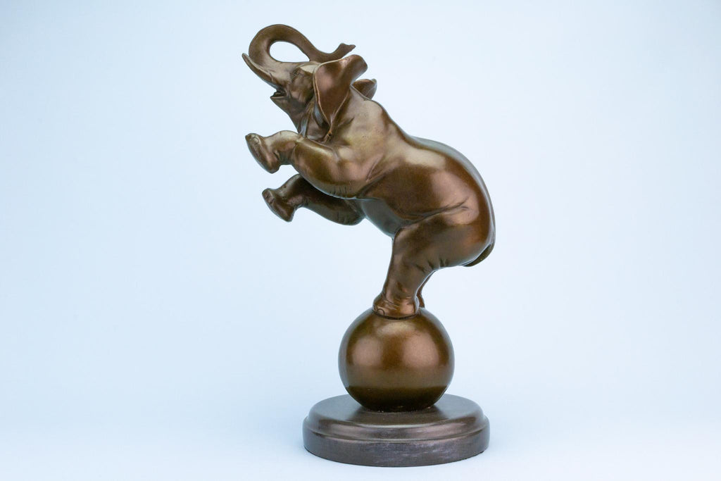 Art Deco Elephant Bronze Sculpture