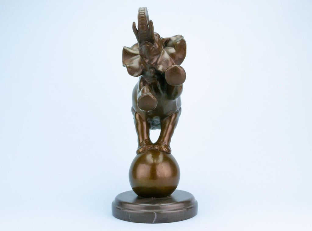 Art Deco Elephant Bronze Sculpture