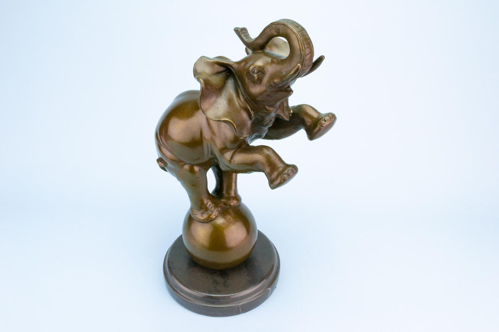 Art Deco Elephant Bronze Sculpture