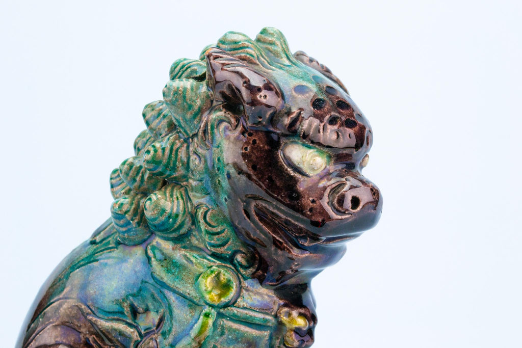 Pair of Chinese Ceramic Fu Dogs, Circa 1900