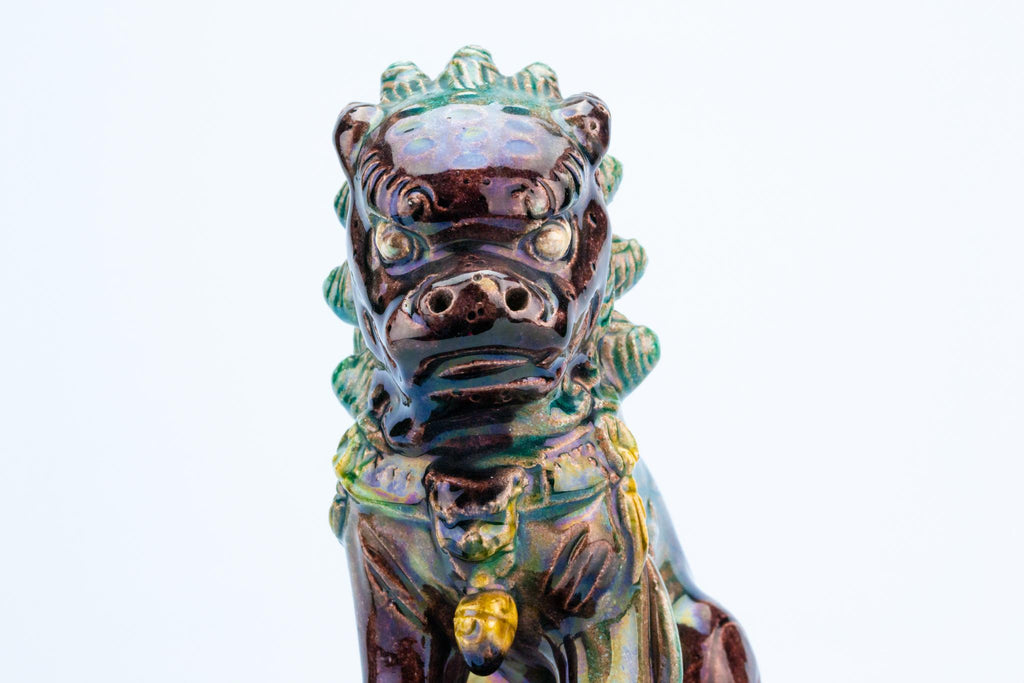 Pair of Chinese Ceramic Fu Dogs, Circa 1900