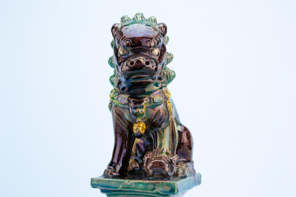 Pair of Chinese Ceramic Fu Dogs, Circa 1900