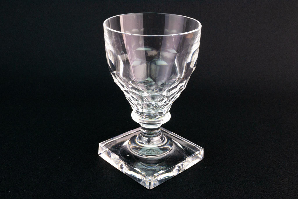 Wine Glass Rummer on a Square Base, English Circa 1810