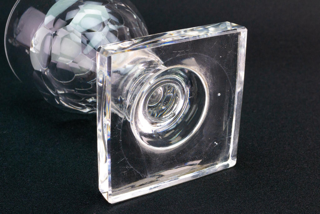 Wine Glass Rummer on a Square Base, English Circa 1810