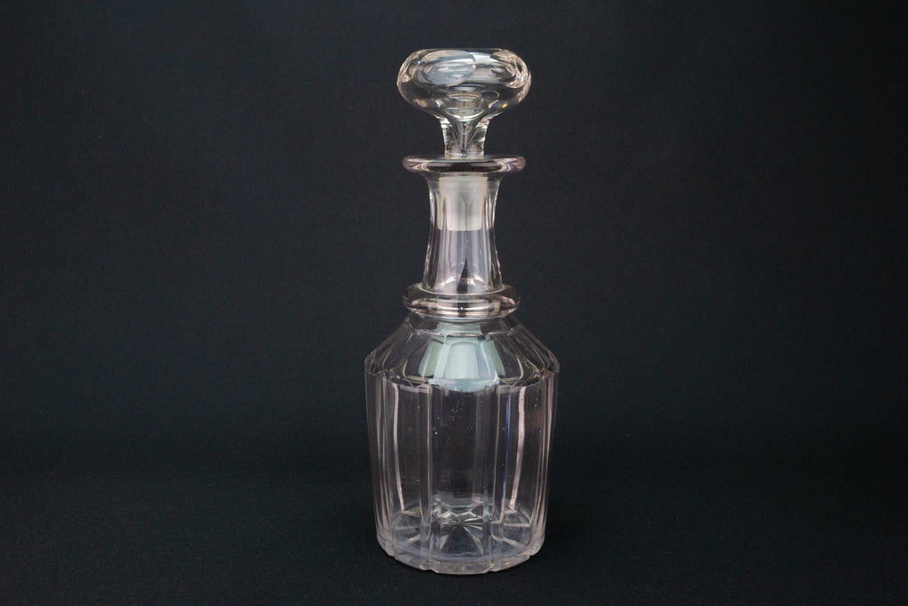 Cut Glass Barrel Decanter, English 1830s
