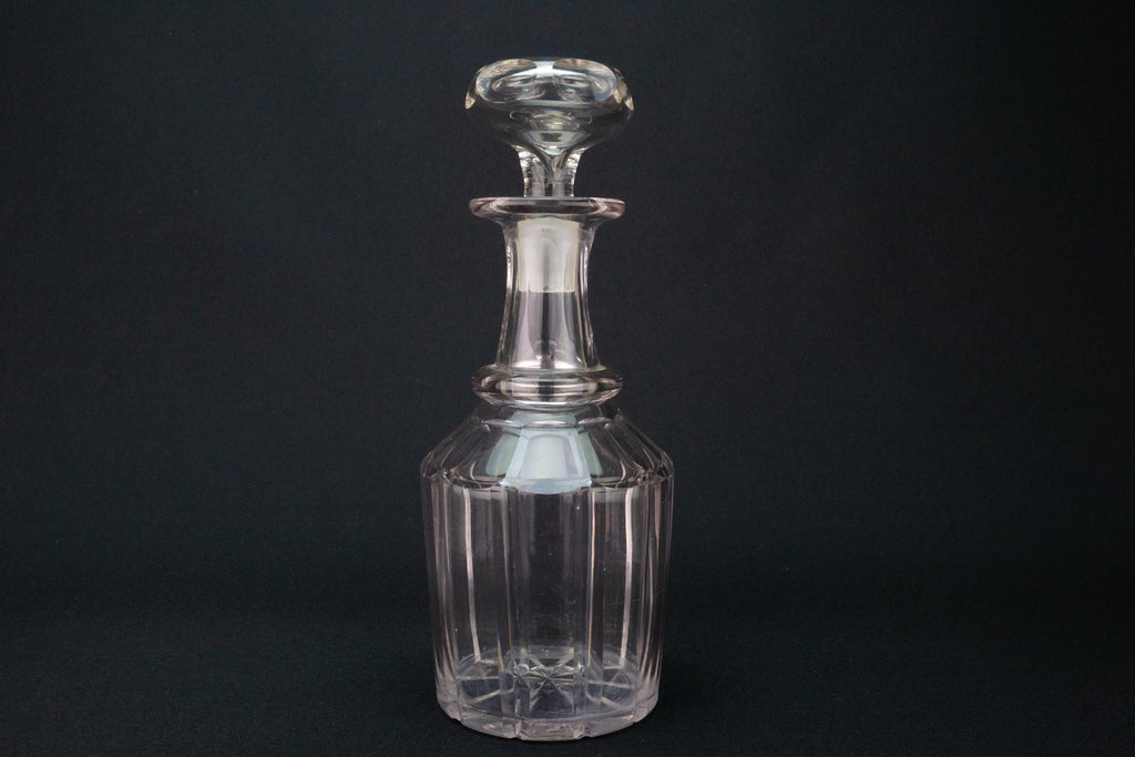 Cut Glass Barrel Decanter, English 1830s