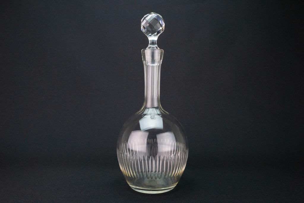 Cut Glass Port or Sherry Decanter, English Circa 1900