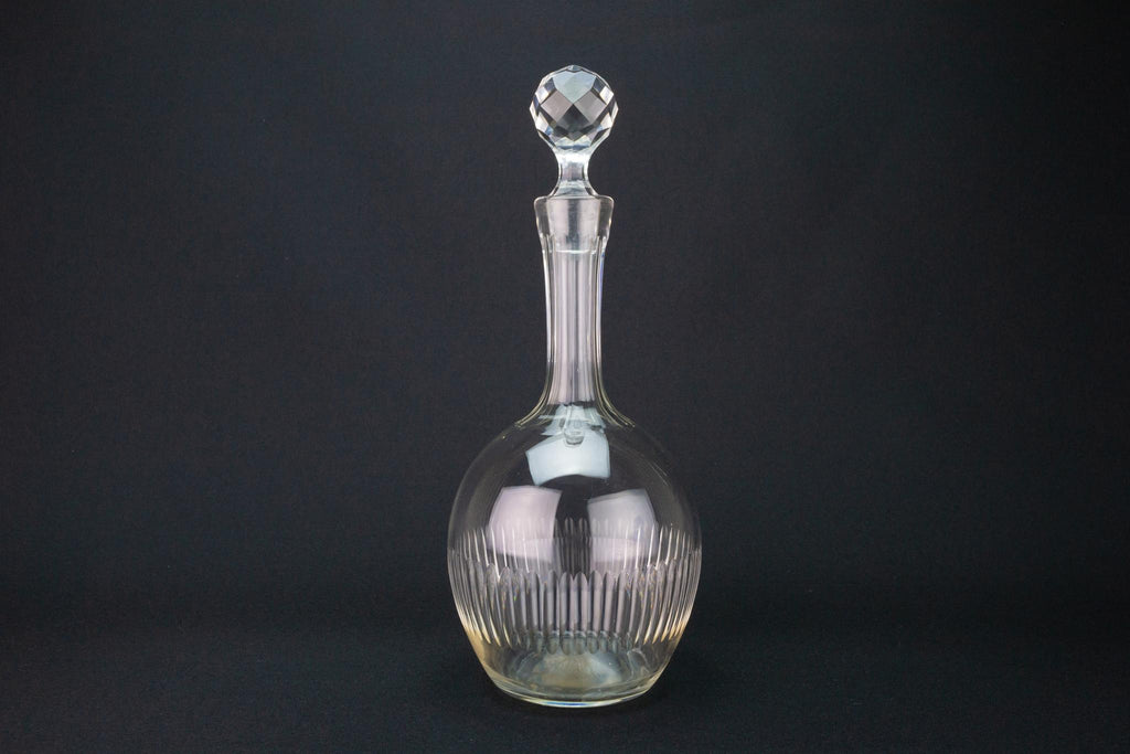 Cut Glass Port or Sherry Decanter, English Circa 1900