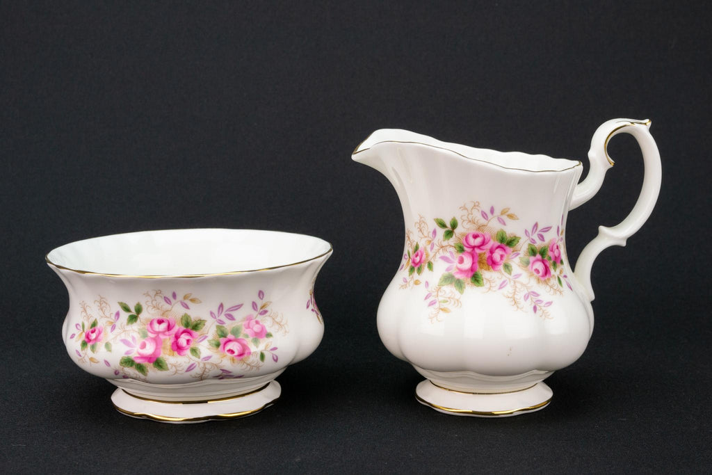 Royal Albert Milk and Sugar Set, English 1960s