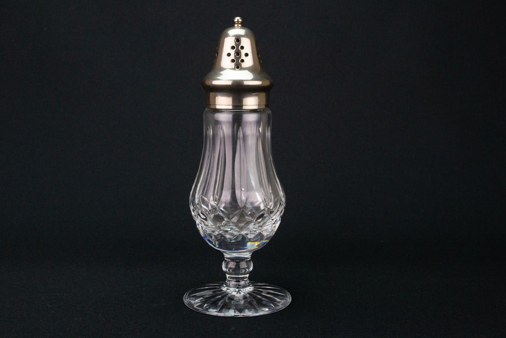 Large Glass Sugar Caster, English 1930s