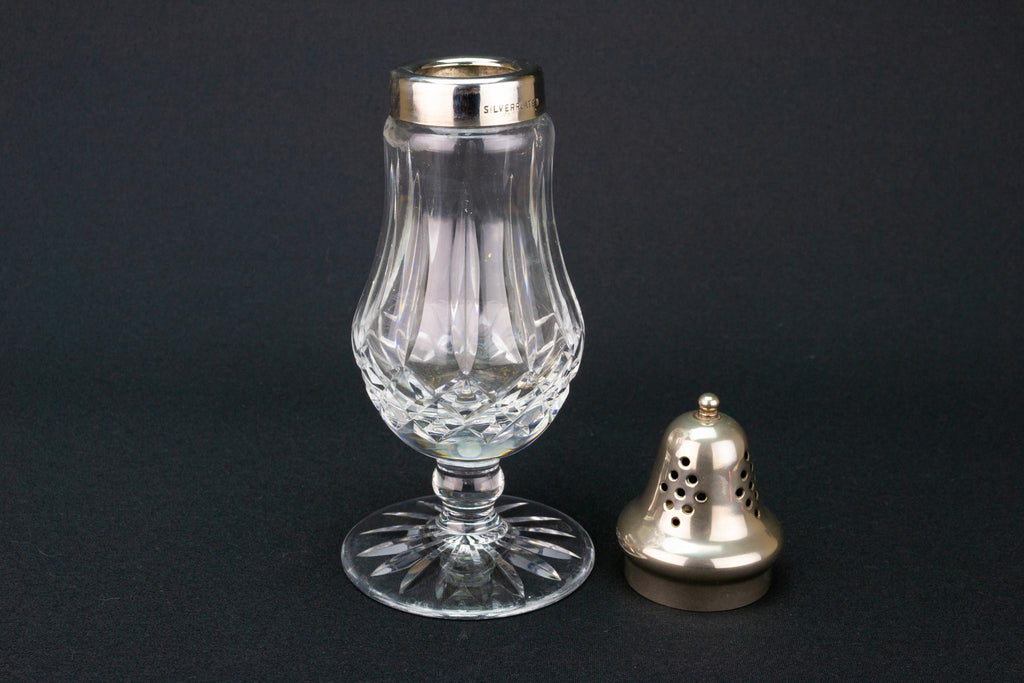 Large Glass Sugar Caster, English 1930s