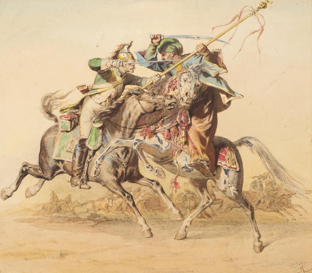 Watercolour from the Egyptian Campaign, French Early 1800s