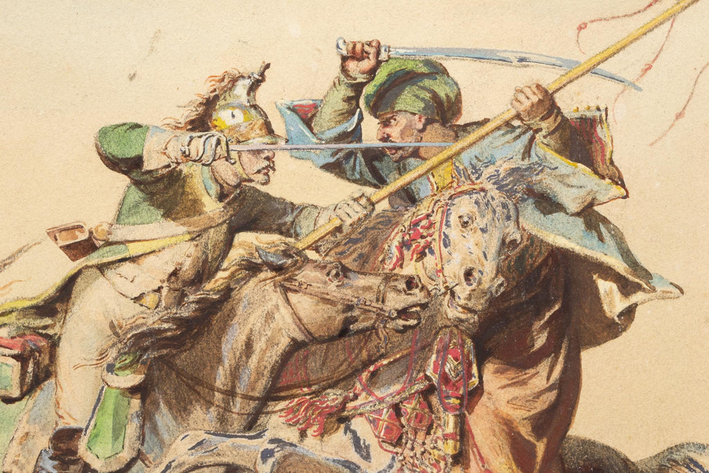 Watercolour from the Egyptian Campaign, French Early 1800s