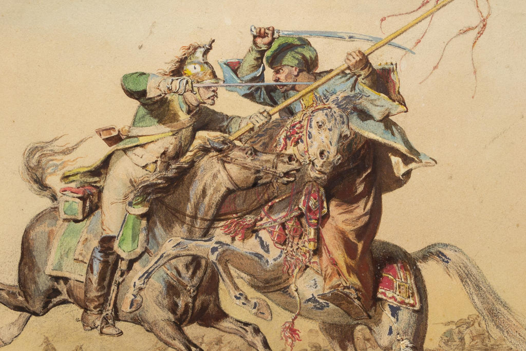 Watercolour from the Egyptian Campaign, French Early 1800s