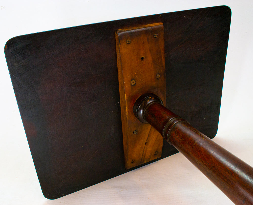 Flame Mahogany Tilt Top Table, English circa 1800