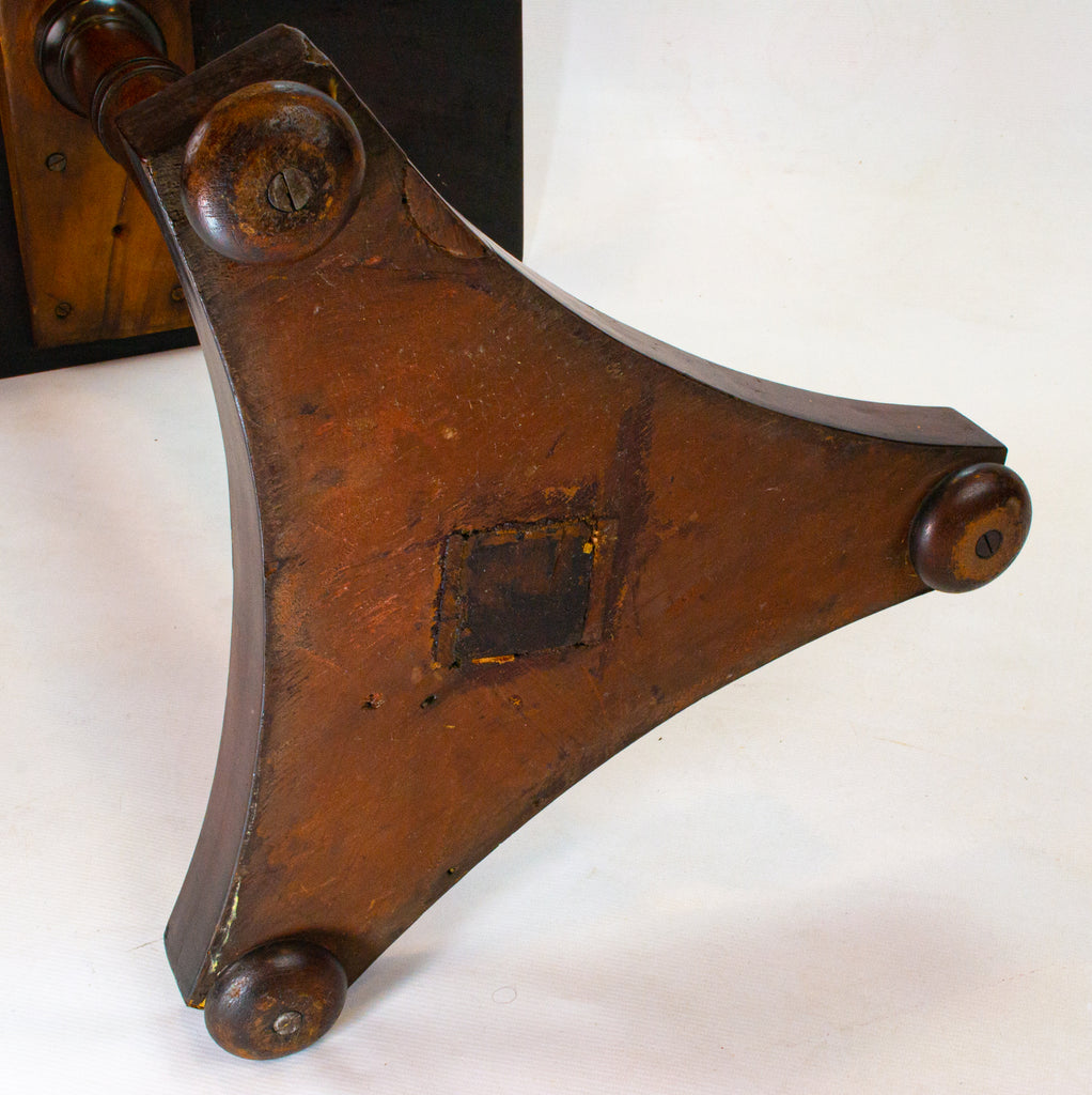 Flame Mahogany Tilt Top Table, English circa 1800