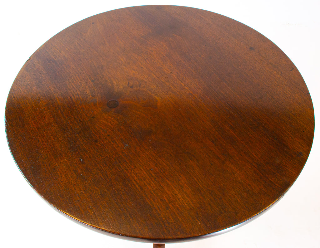 Solid Mahogany Tripod Table, English 19th Century
