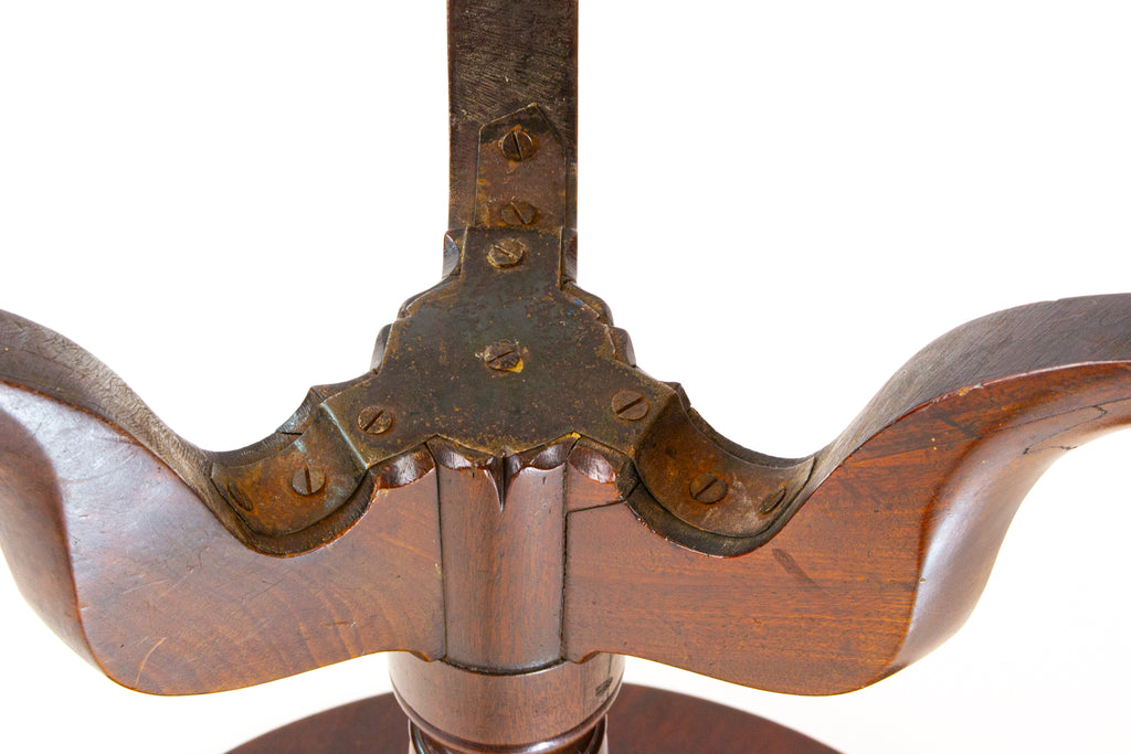 Solid Mahogany Tripod Table, English 19th Century