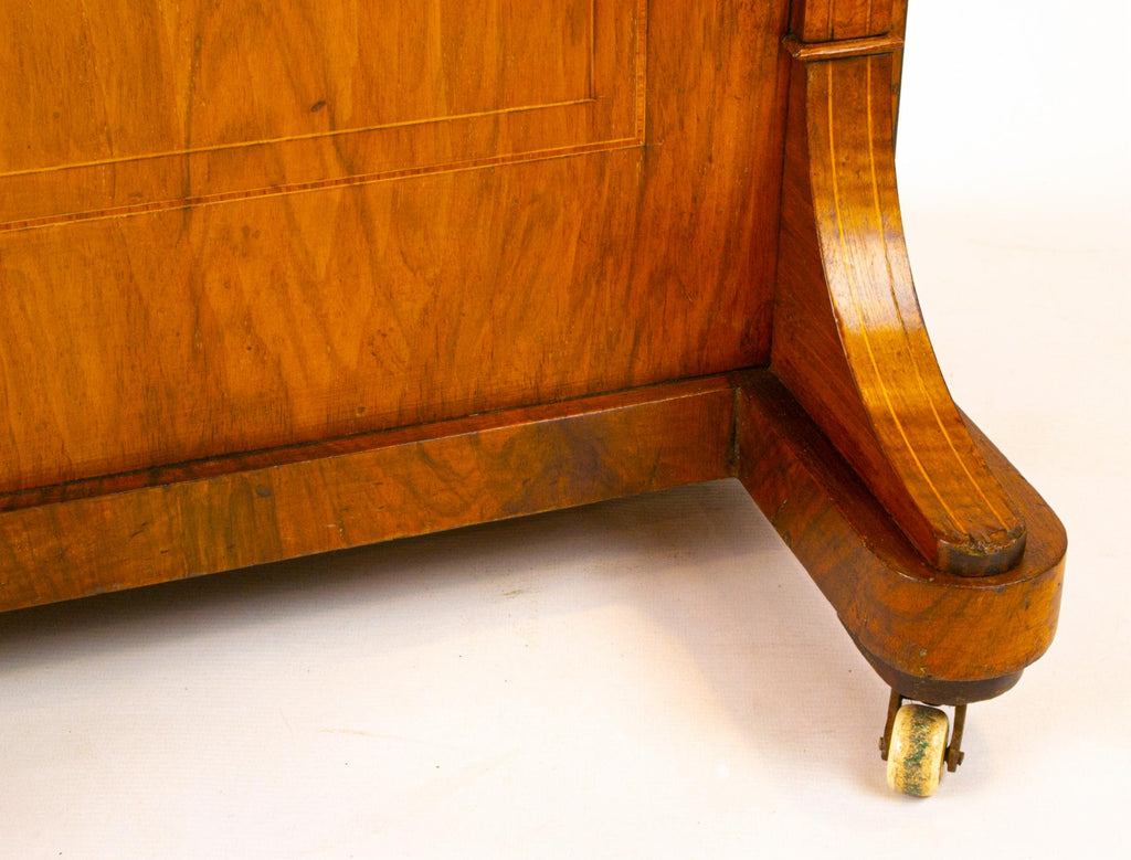 Walnut Davenport with Drawers, English 19th Century