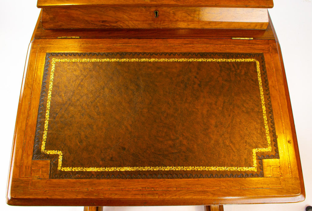 Walnut Davenport with Drawers, English 19th Century