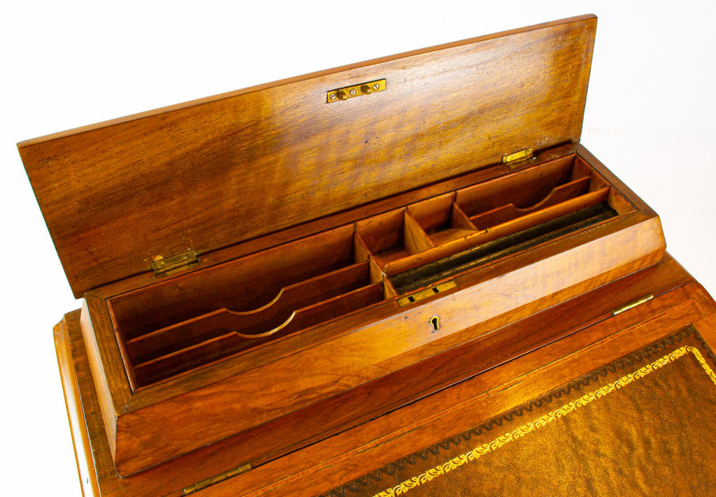 Walnut Davenport with Drawers, English 19th Century