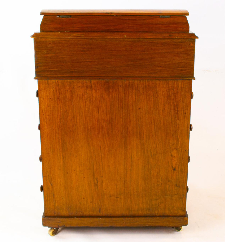 Walnut Davenport with Drawers, English 19th Century