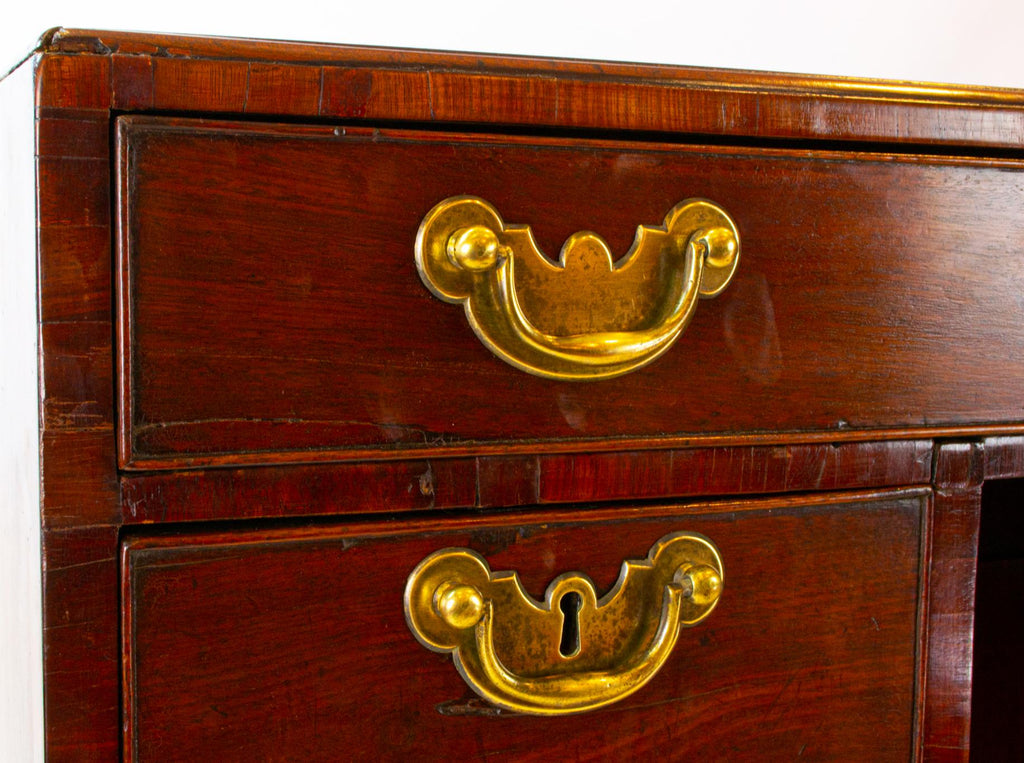 Solid Mahogany Desk with Drawers, English 18th Century