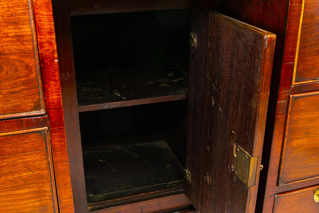 Solid Mahogany Desk with Drawers, English 18th Century