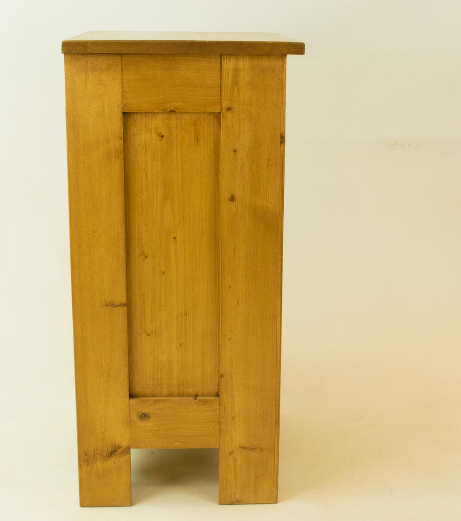 Two Bedside Pine Cabinets, English circa 1900