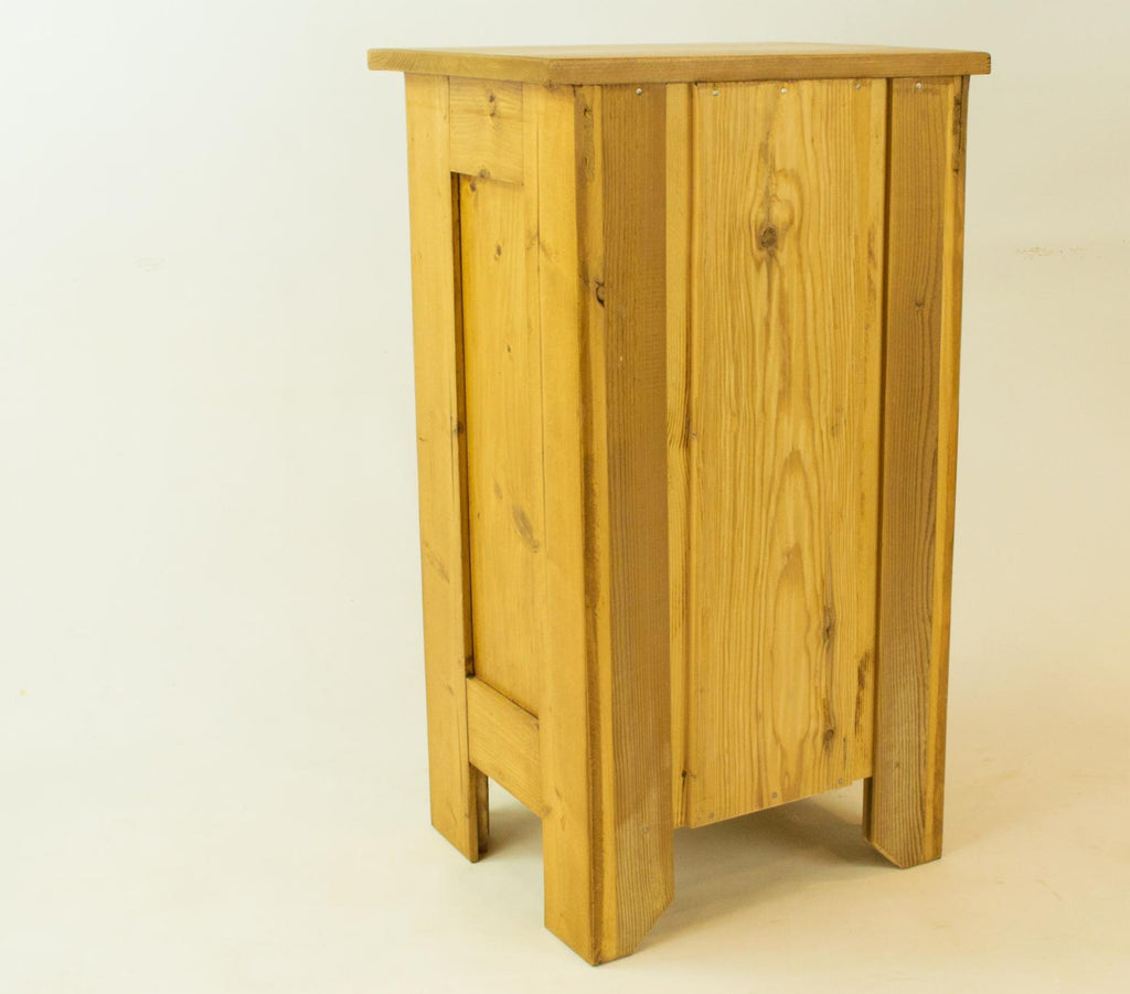 Two Bedside Pine Cabinets, English circa 1900