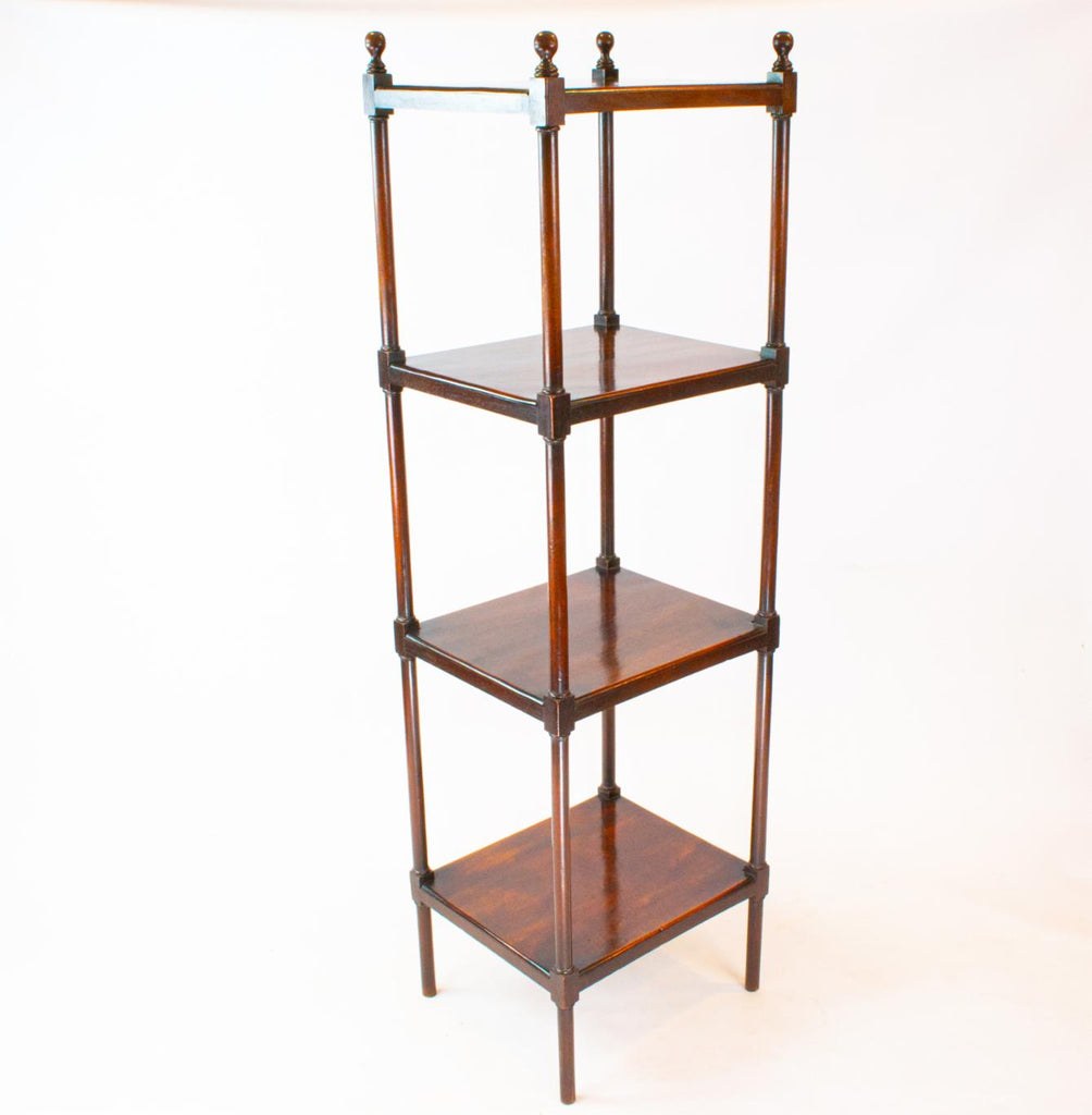 Tall Mahogany Whatnot, English circa 1800