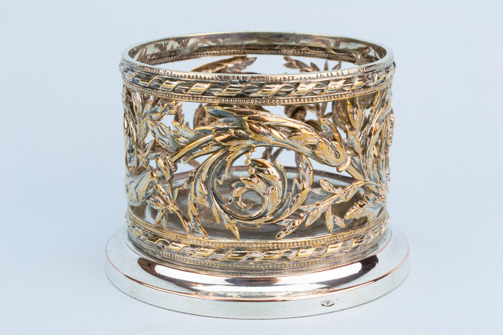 Acanthus Scroll Wine Coaster, English 1870s