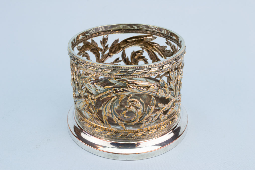 Acanthus Scroll Wine Coaster, English 1870s