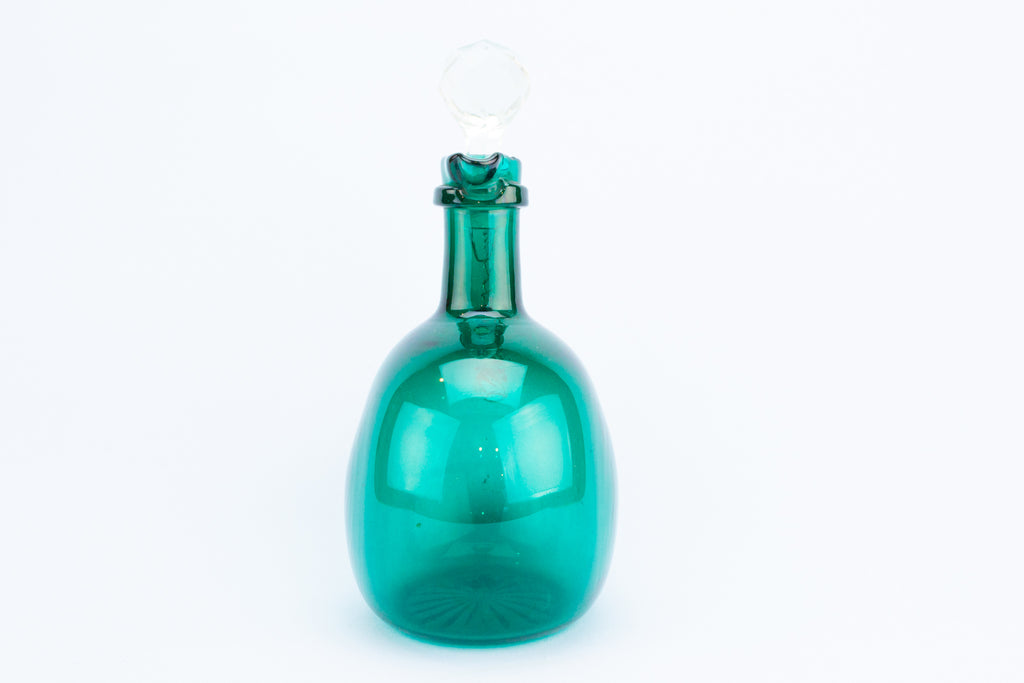 Green Wine Decanter, English 19th Century