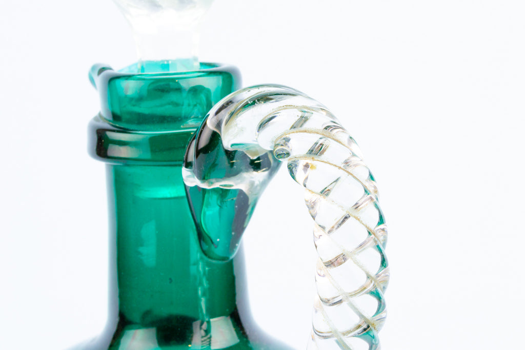 Green Wine Decanter, English 19th Century