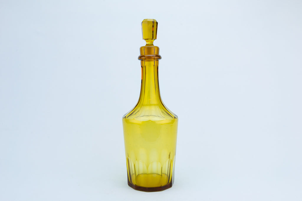 Amber Glass Decanter, English circa 1860