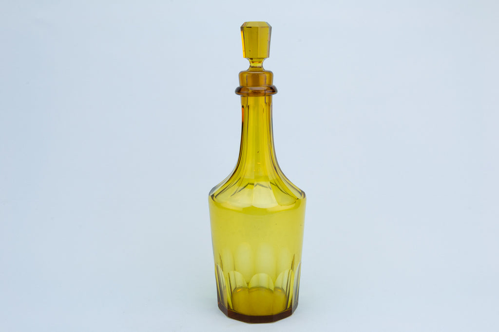 Amber Glass Decanter, English circa 1860