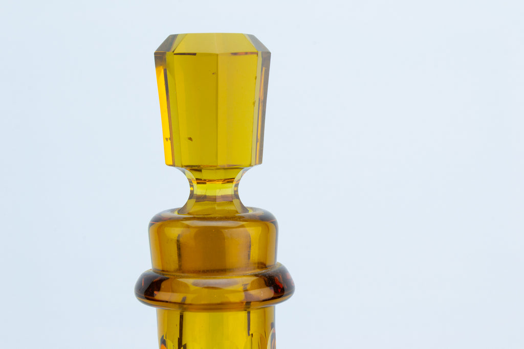 Amber Glass Decanter, English circa 1860