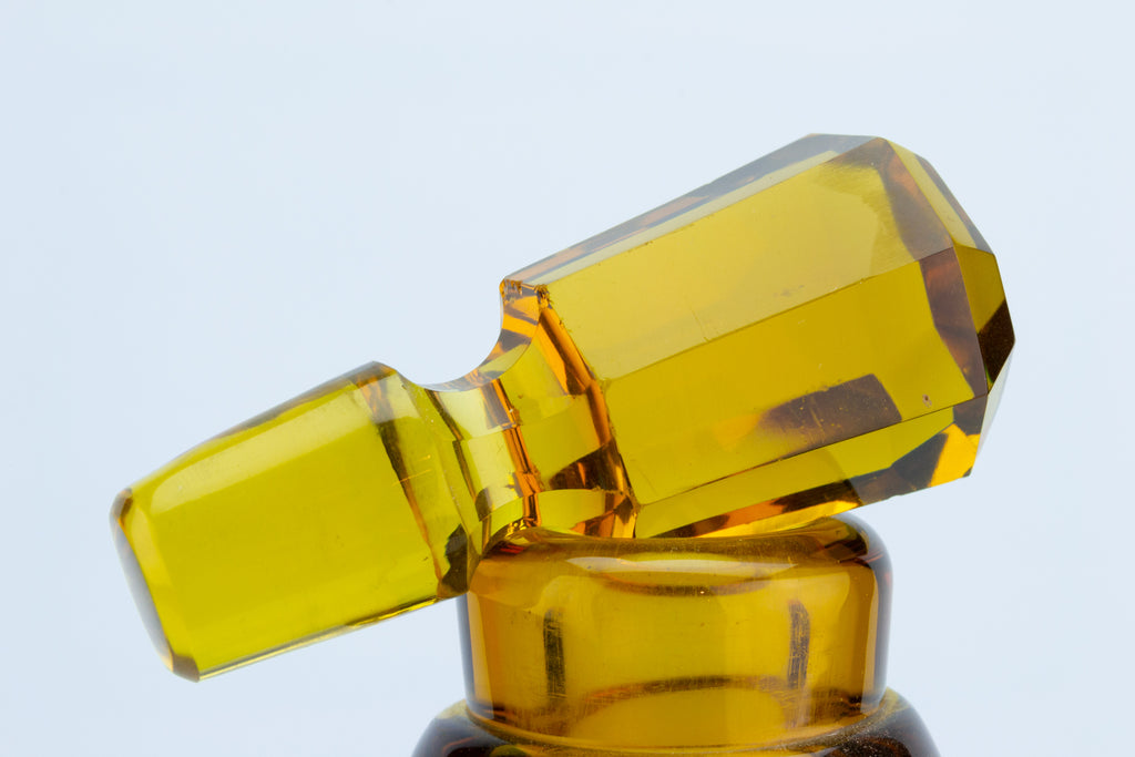 Amber Glass Decanter, English circa 1860